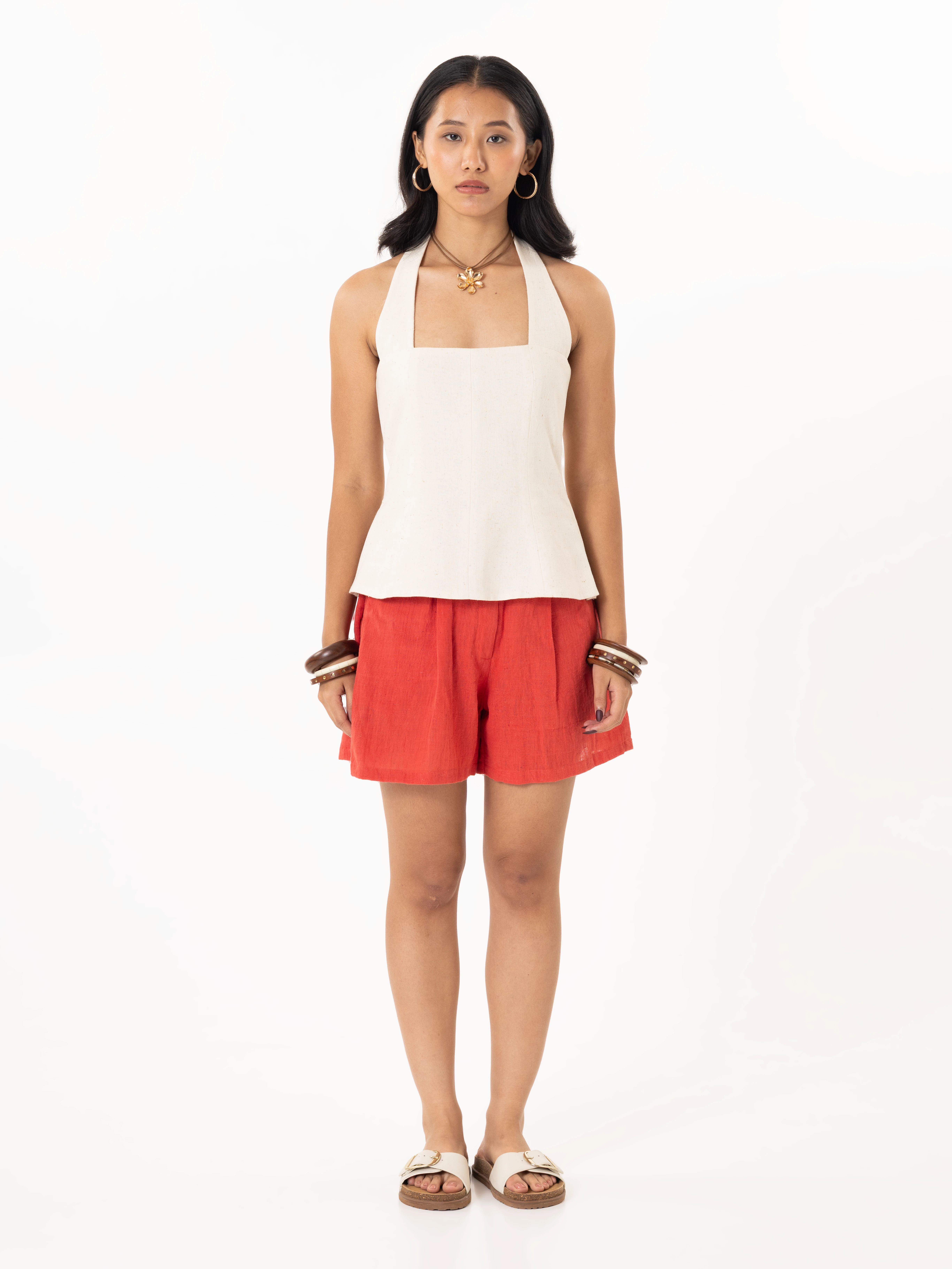 The "Carmine" pleated Shorts
