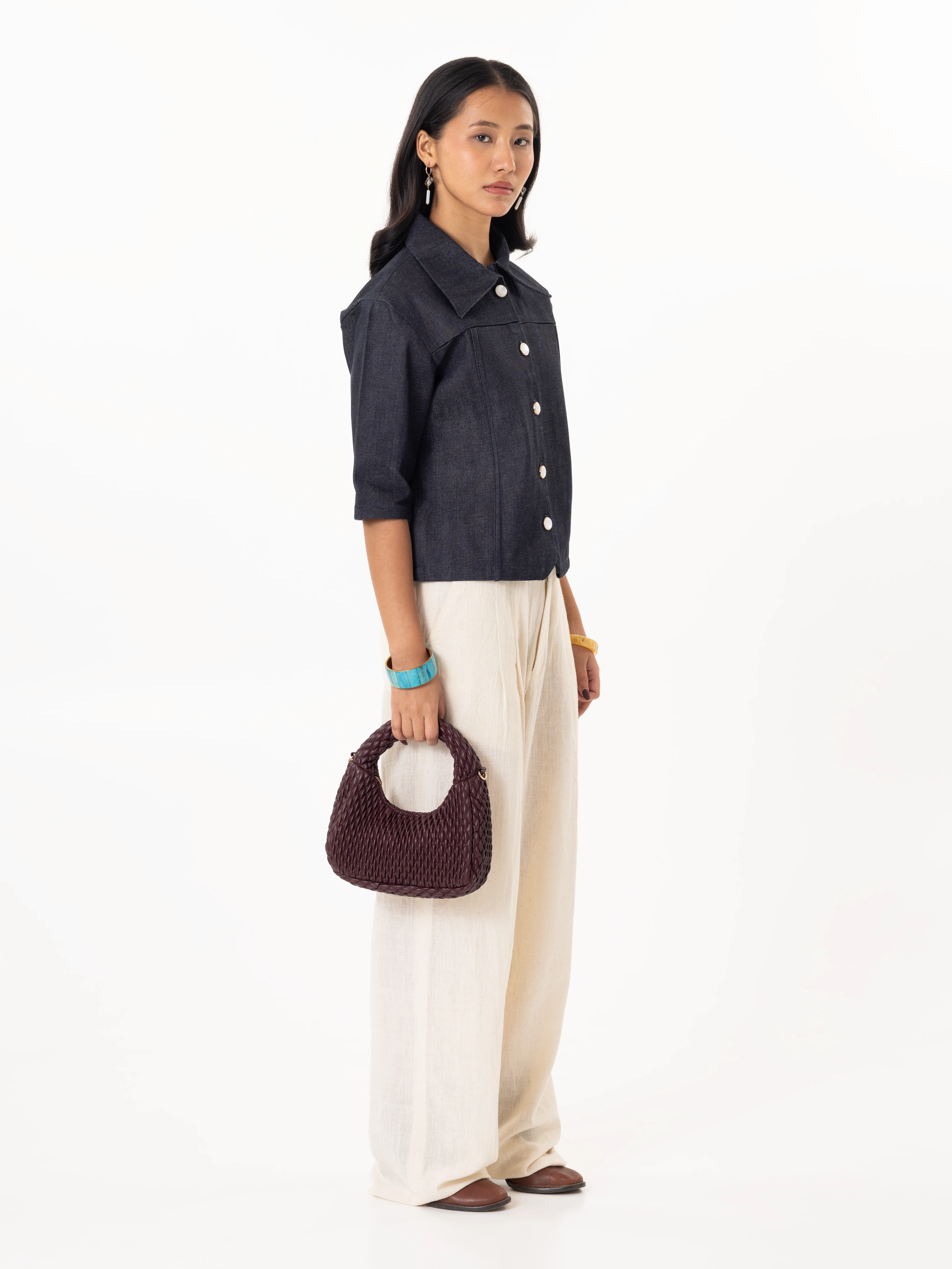 The "Indigo Spine" Top