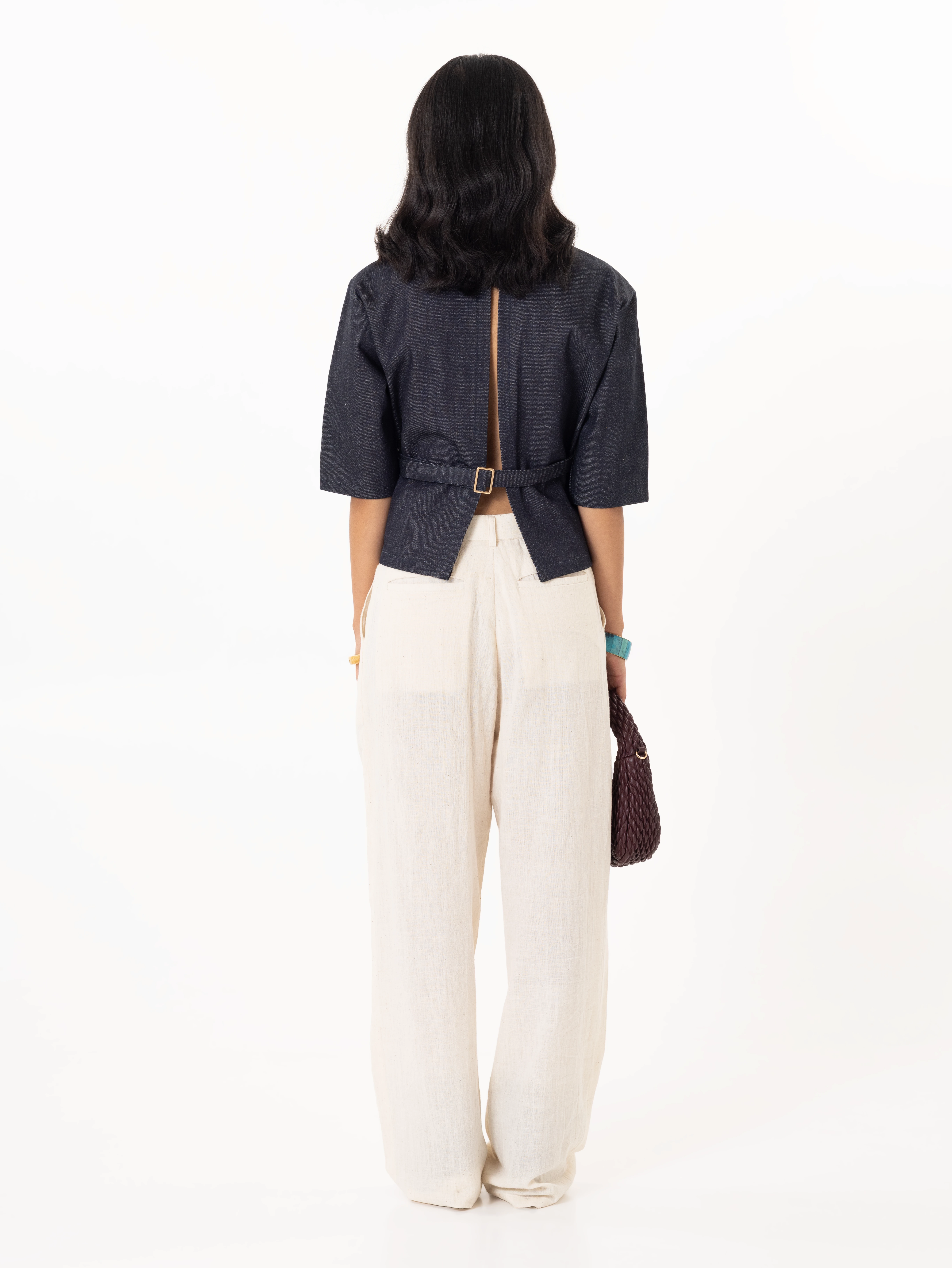 The "Indigo Spine" Top