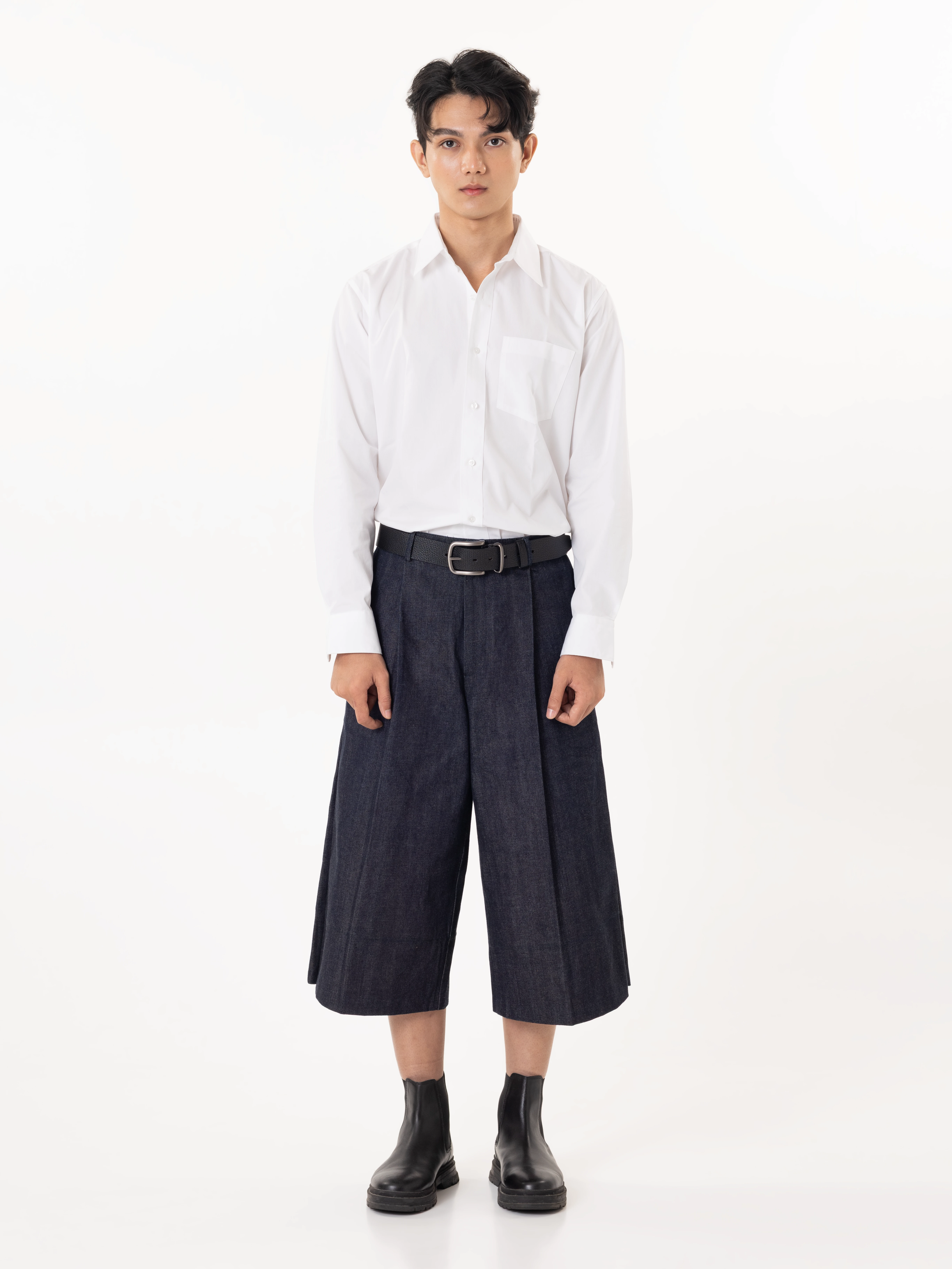 Natural Indigo Selvedge Jorts