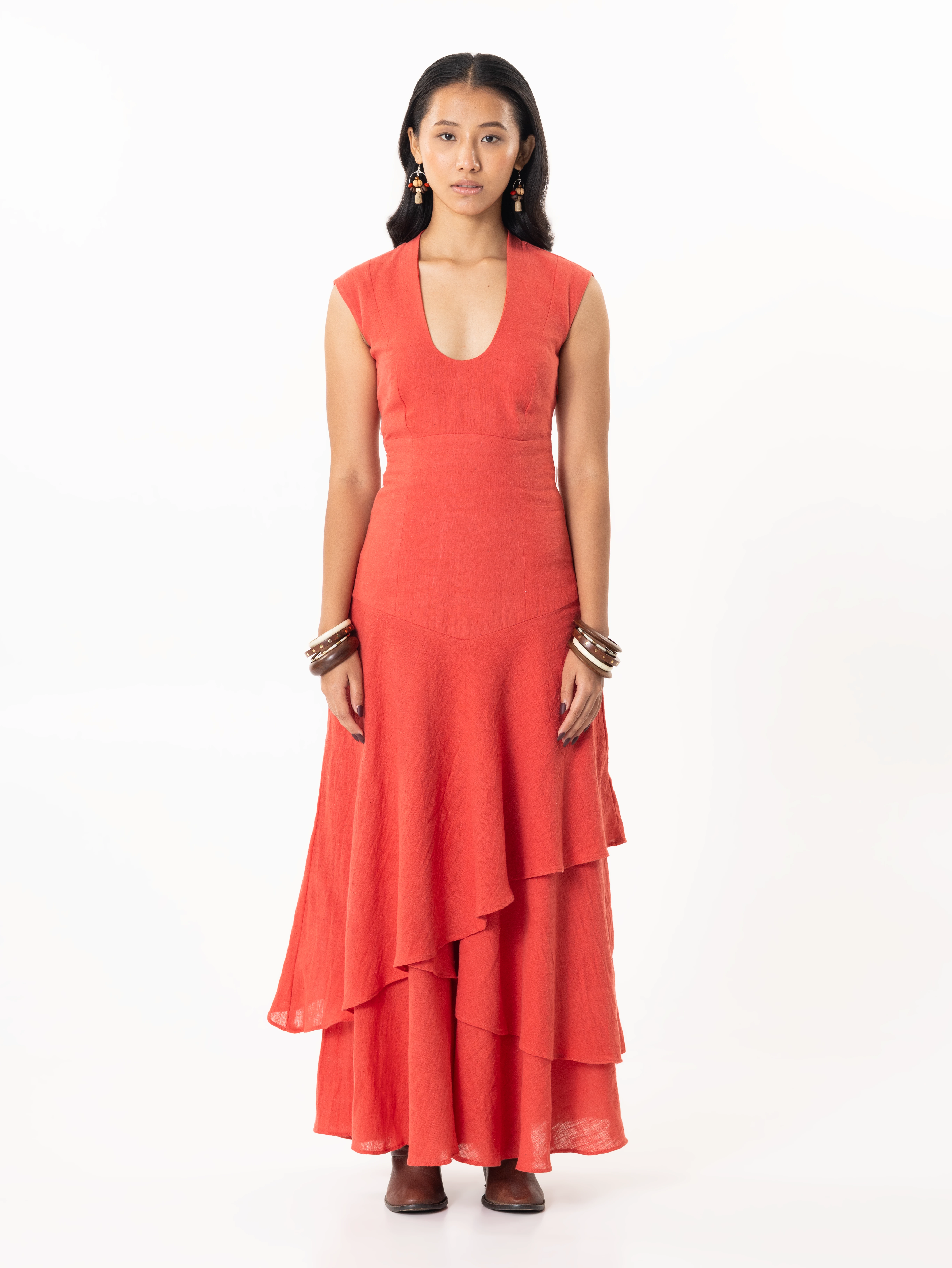 The "Sunset Reverie" Layered Dress