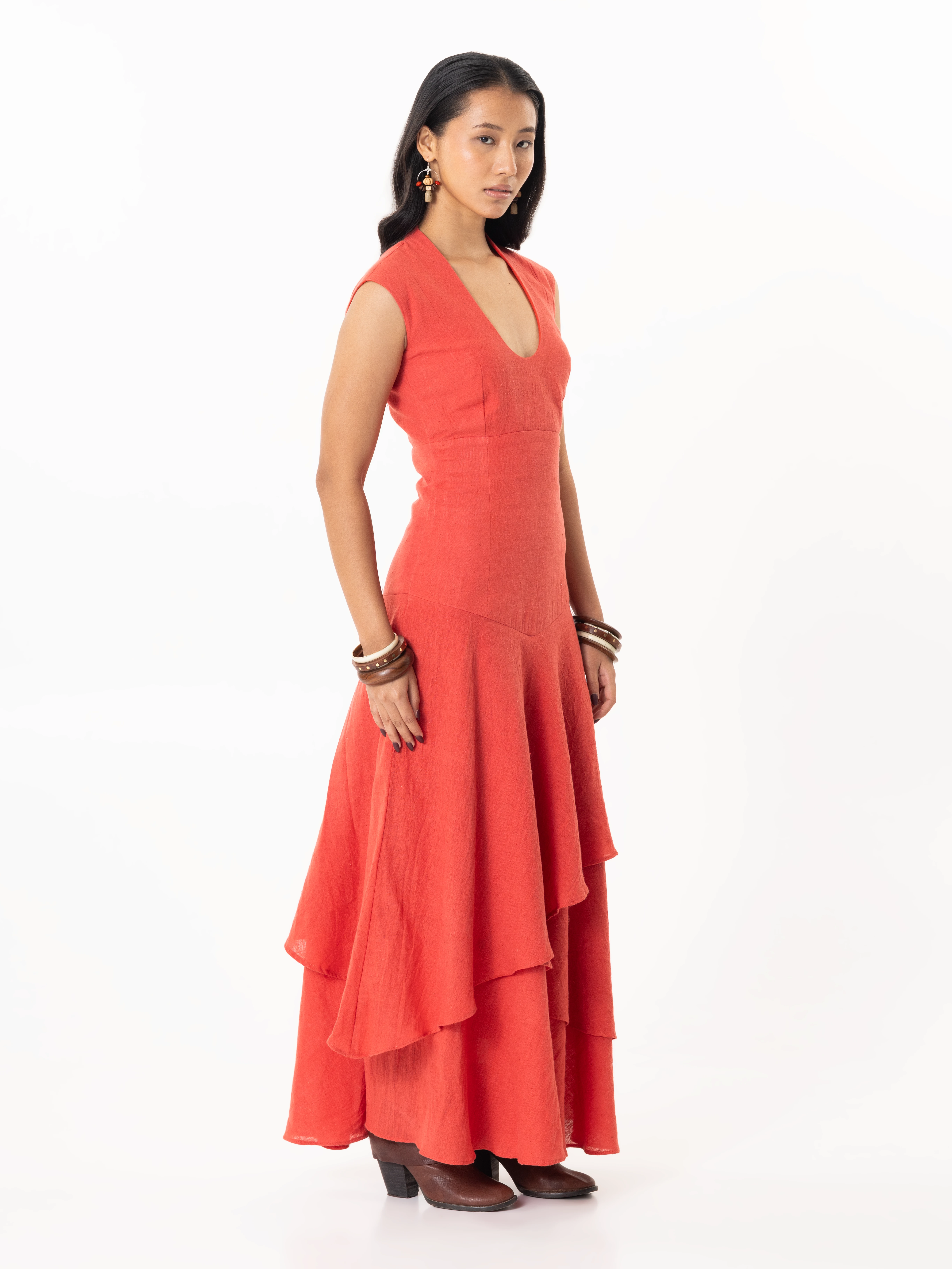 The "Sunset Reverie" Layered Dress