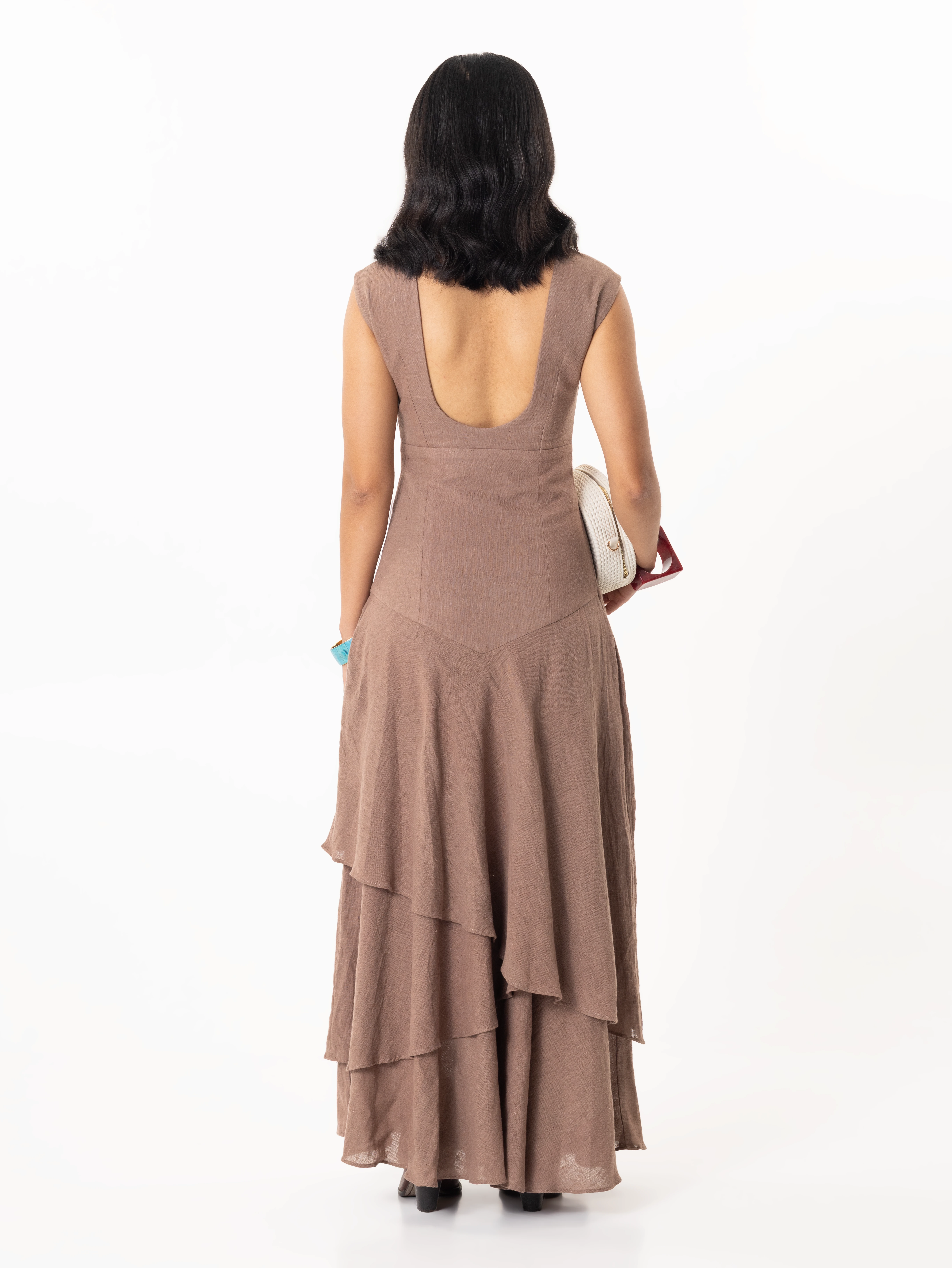 The "Sunset Reverie" Layered Dress