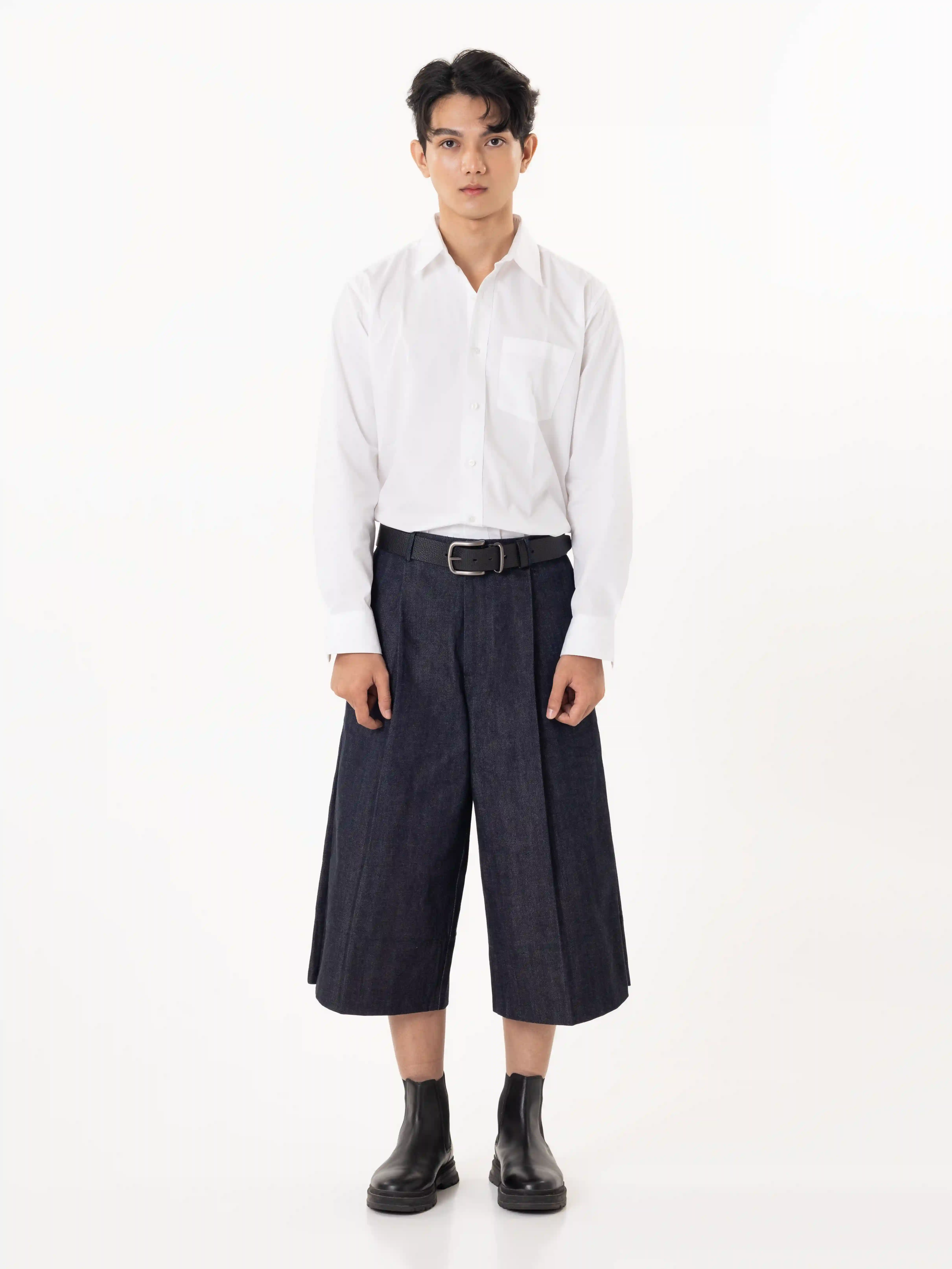 Natural Indigo Selvedge Jorts