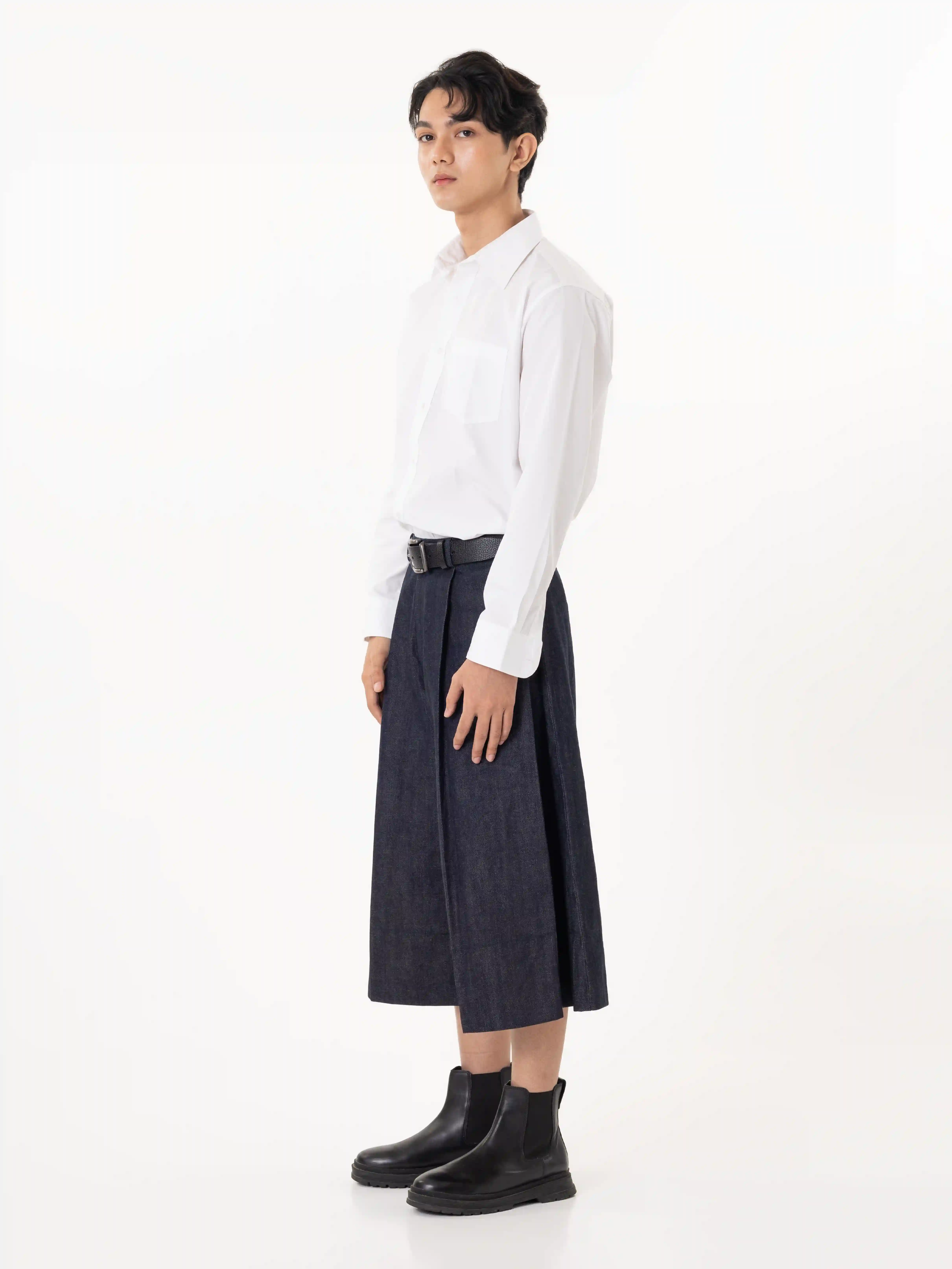 Natural Indigo Selvedge Jorts