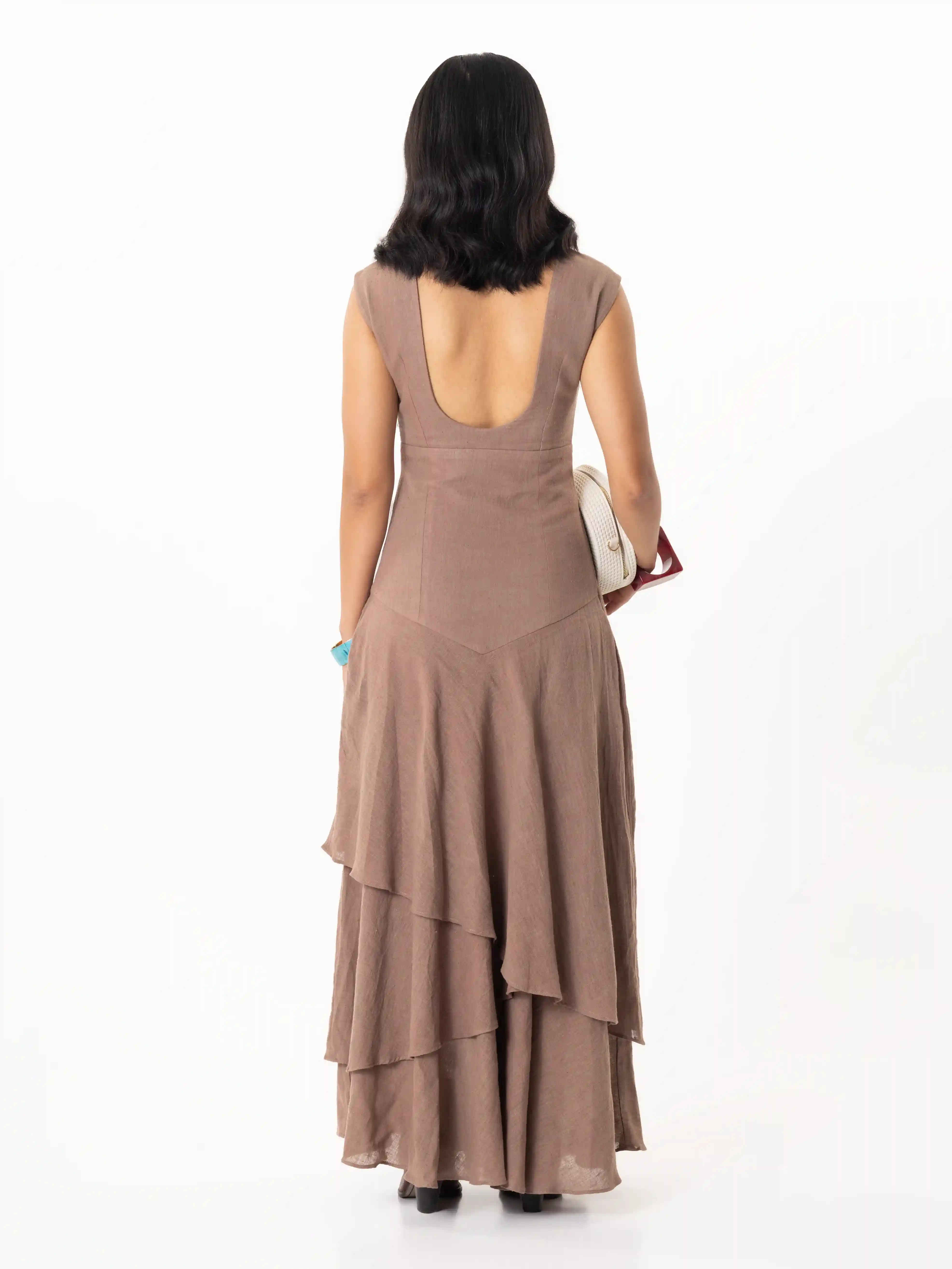 The "Sunset Reverie" Layered Dress