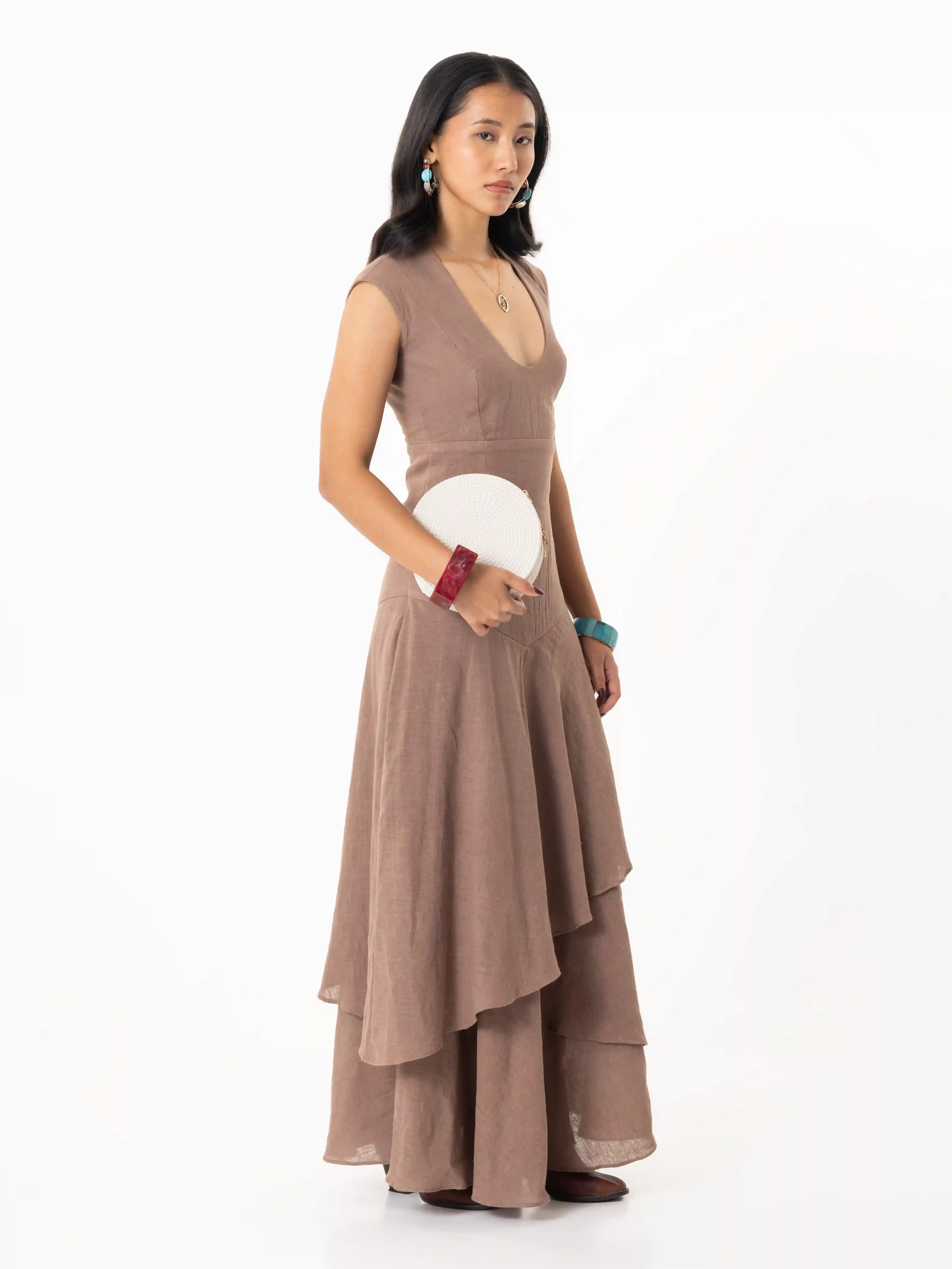 The "Sunset Reverie" Layered Dress