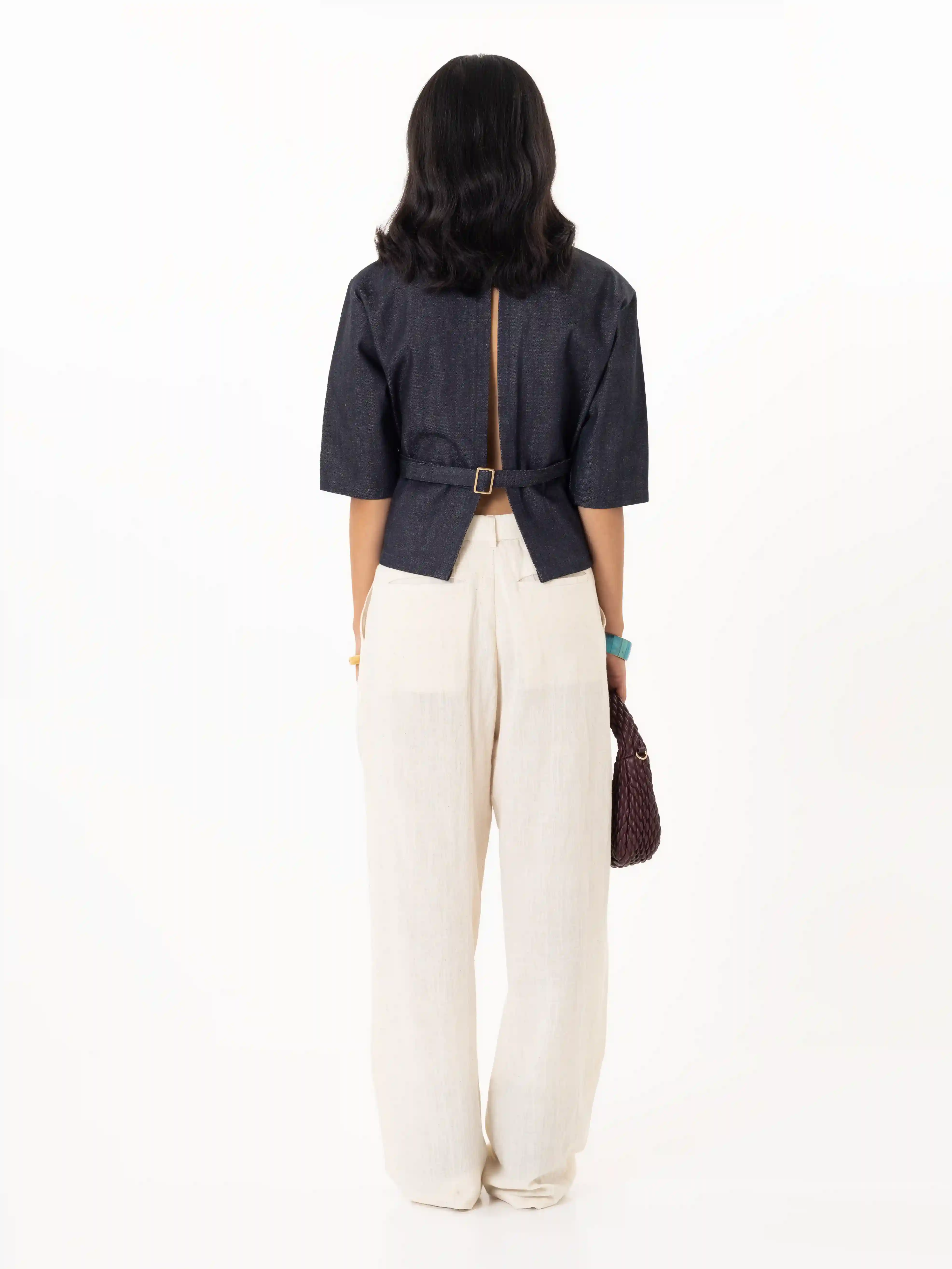 The "Indigo Spine" Top