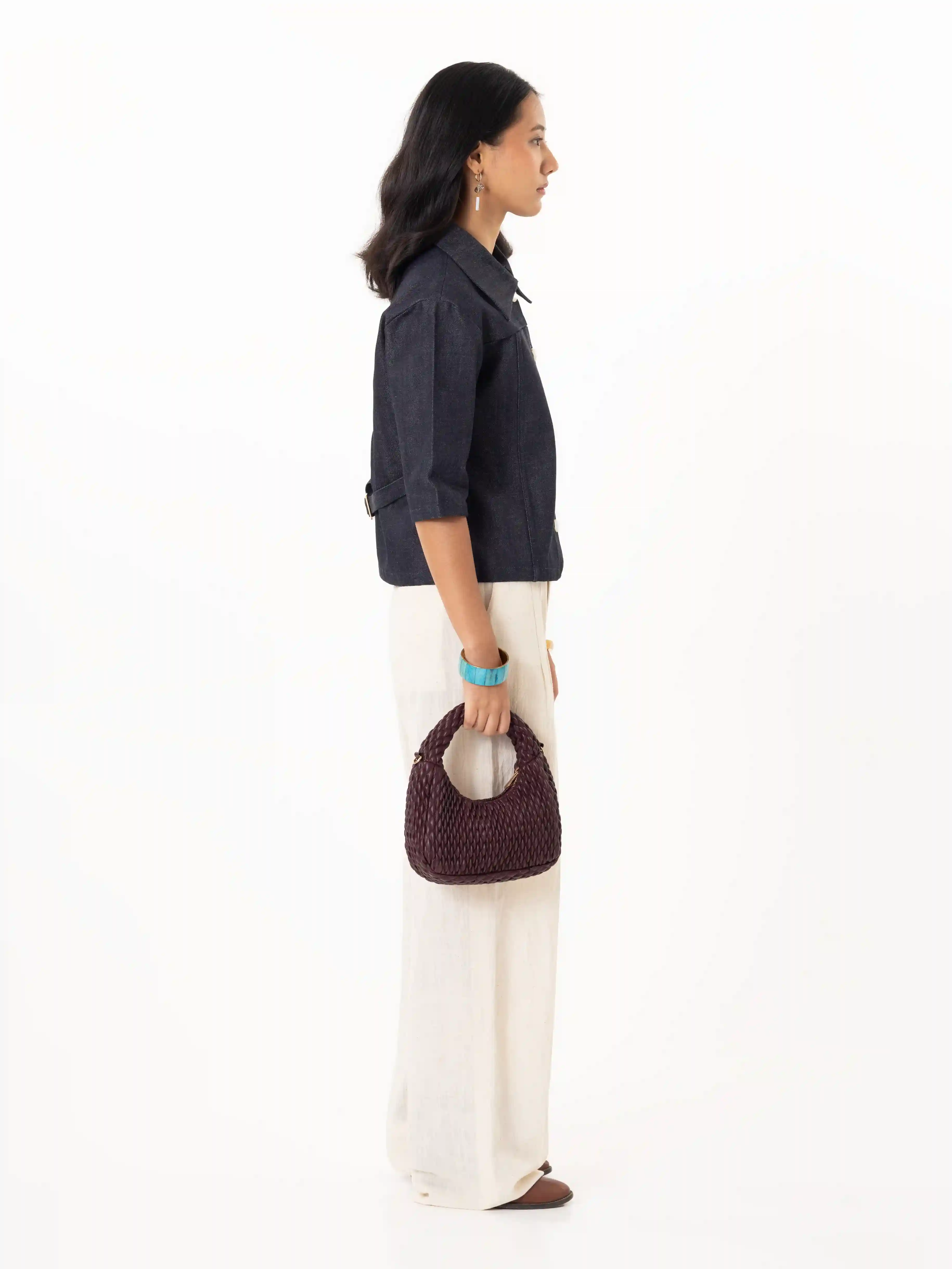 The "Indigo Spine" Top
