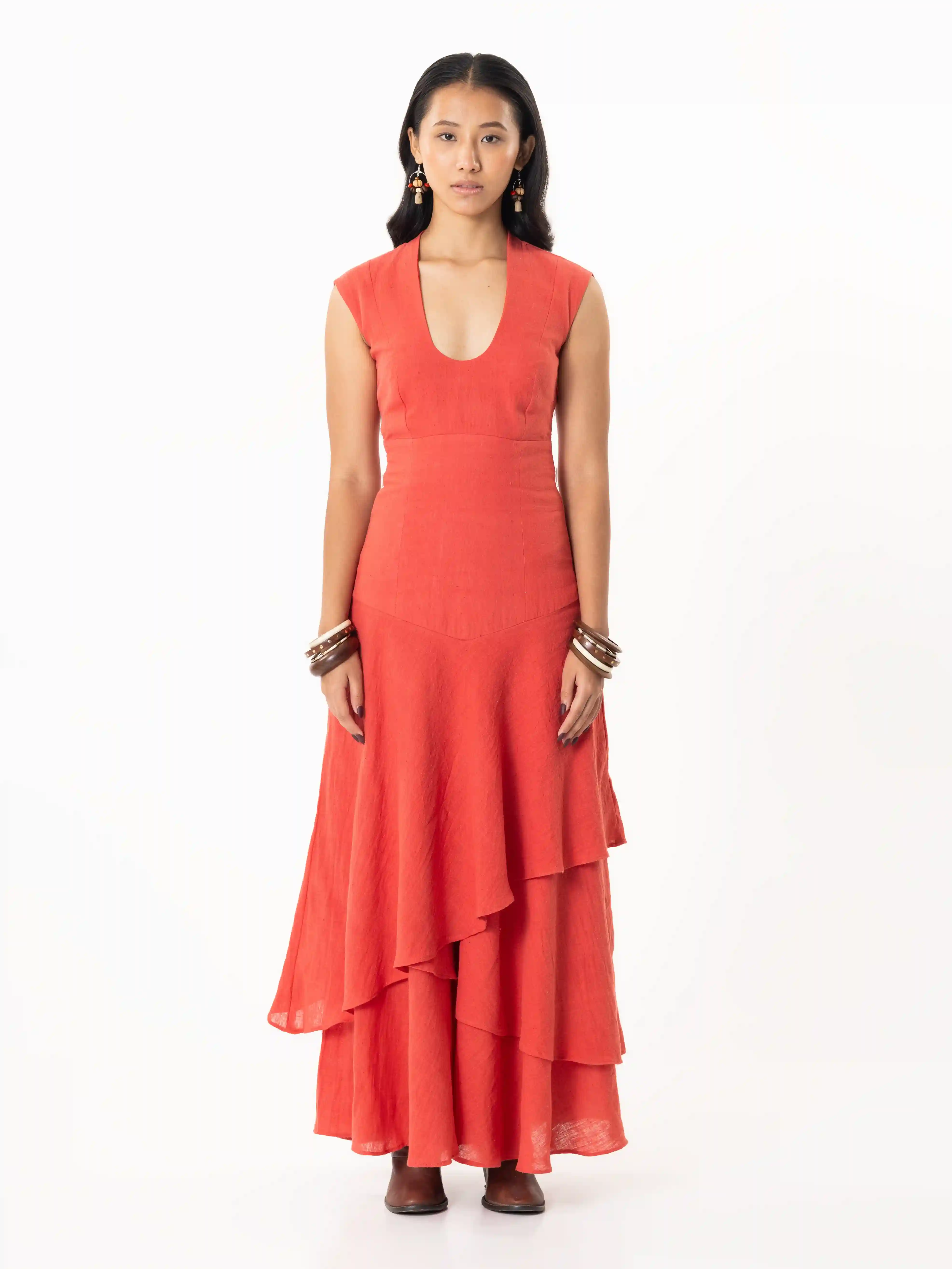 The "Sunset Reverie" Layered Dress