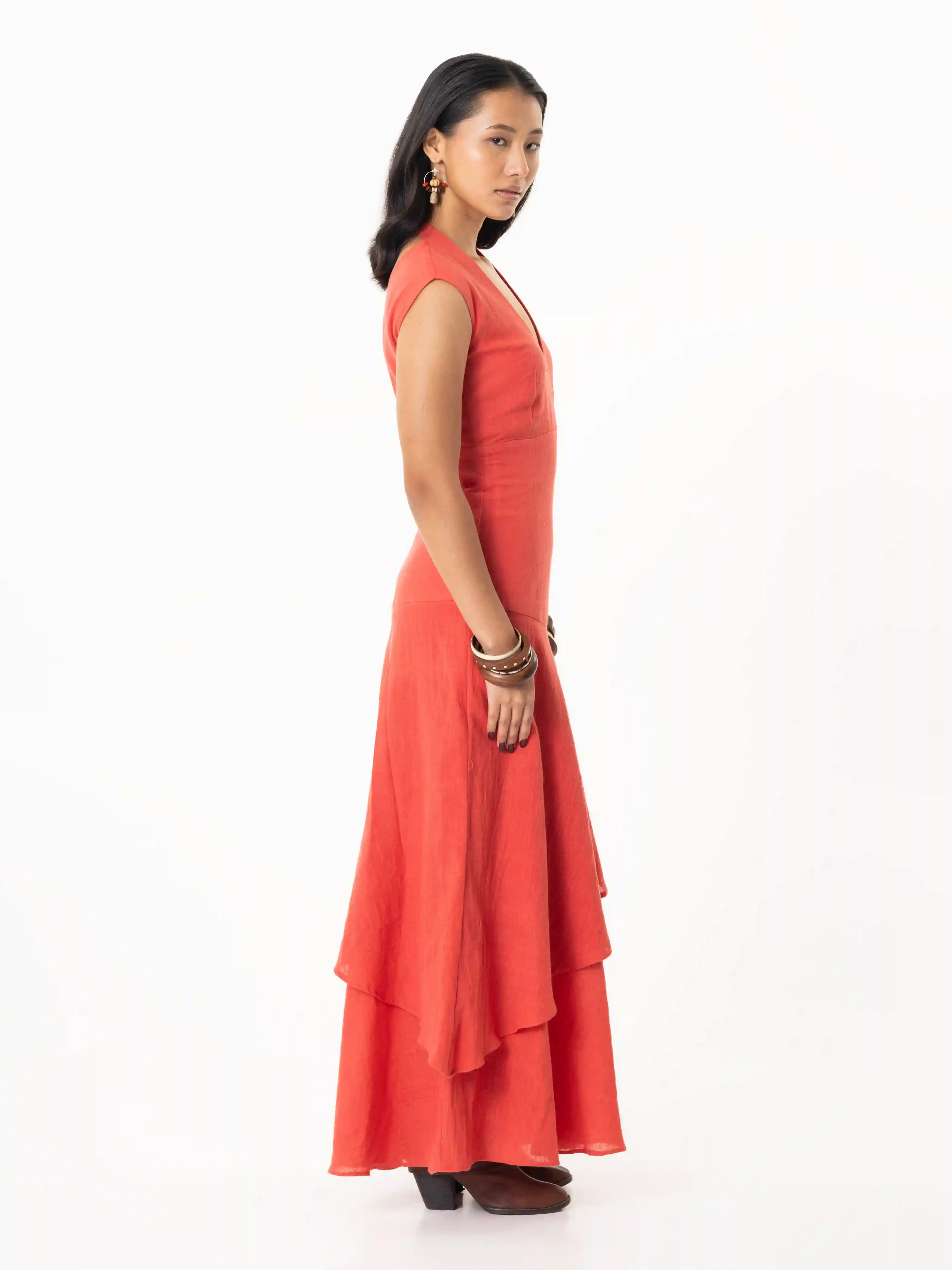 The "Sunset Reverie" Layered Dress
